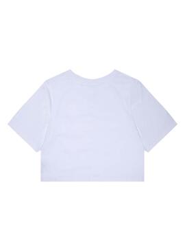 T-Shirt Levis Cropped Blanc pour Fille
