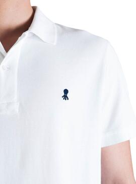 Polo El Pulpo Logo Blanc pour Homme