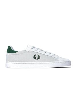 Baskets Fred Perry Lawn Blanc pour Homme