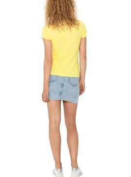 T-Shirt Only Snoopy Jaune pour Femme