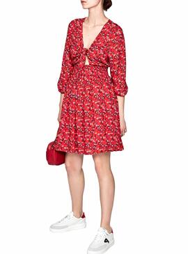 Robe Pepe Jeans Marta Rouge pour Femme