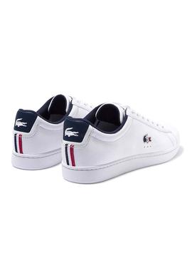 Baskets Lacoste Carnaby Tri Blanc pour Homme
