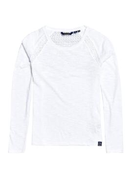 T-Shirt Superdry Sierra Blanc pour Femme