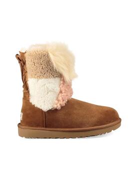 Bootss UGG Classic Charm Patchwork Fluff