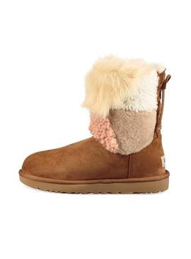 Bootss UGG Classic Charm Patchwork Fluff