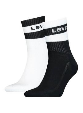 Chaussettes Levis Sport Logo Noire Homme et Femme