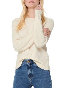 Pull Only Beige sable pour Femme