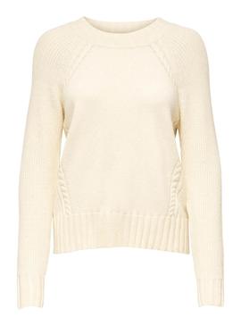 Pull Only Beige sable pour Femme
