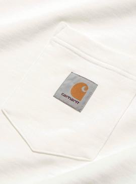Sweat Carhartt Pocket Blanc pour Homme