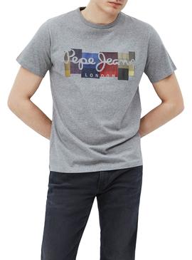T-Shirt Pepe Jeans Casst Gris pour Homme