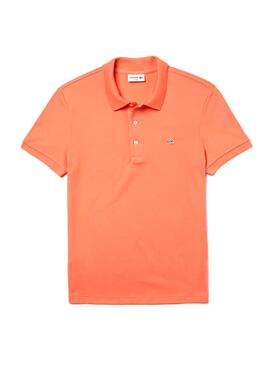 Polo Lacoste Slim Fit Orange Homme