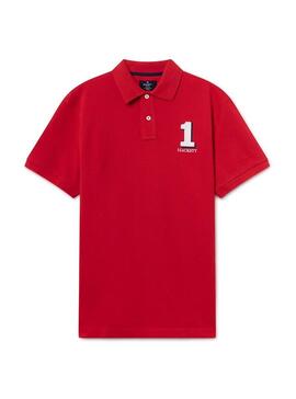 Polo Hackett New Classic Homme Rouge