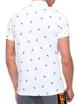 Polo Superdry City State Blanc Homme