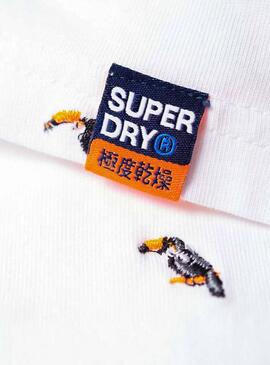 Polo Superdry City State Blanc Homme