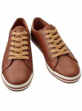 Baskets Fred Perry Kingston Marron pour Homme