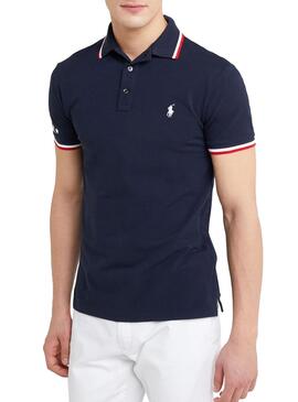 Polo Polo Ralph Lauren Sleeve Knit Bleu Marin