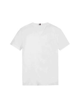 T-Shirt Tommy Hilfiger TH Logo Blanc Garçon
