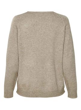 Pull Only Lesly Kings Beige pour Femme