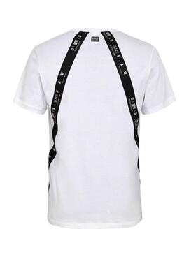 T-Shirt G-Star Sport Tape Blanc pour Homme