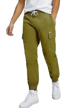 Pantalon Tommy Jeans Cargo Jogger Vert Homme