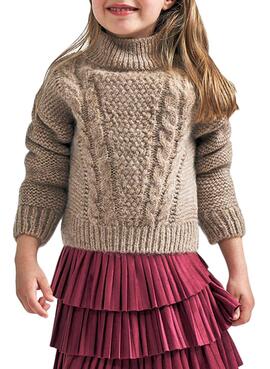 Pull Mayoral Huit Brun pour Fille