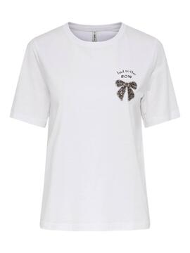 T-Shirt Only Lonnie Blanc pour Femme