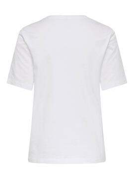T-Shirt Only Lonnie Blanc pour Femme