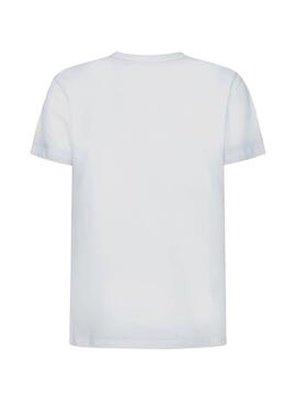 T-Shirt Pepe Jeans Crispin Blanc pour Garçon