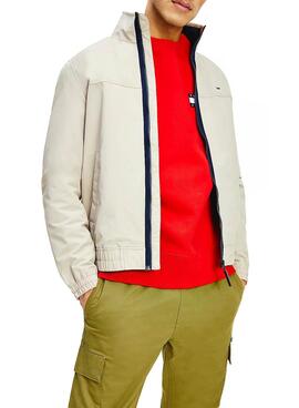 Veste Tommy Jeans Casual Bomber Beige Homme