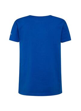 T-Shirt Pepe Jeans Prise Bleu pour Garçon