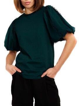 T-Shirt Naf Naf Tul Vert pour Femme
