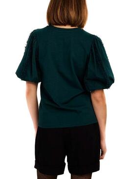 T-Shirt Naf Naf Tul Vert pour Femme