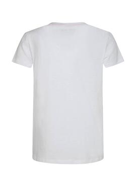 T-Shirt Pepe Jeans Cameron Blanc pour Garçon