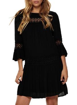 Robe Only Tyra 3/4 Life Noire pour Femme