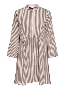 Robe Only Ditte Life Stripe brun pour Femme
