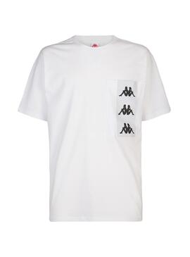 T-Shirt Kappa Ewan Blanc pour Homme
