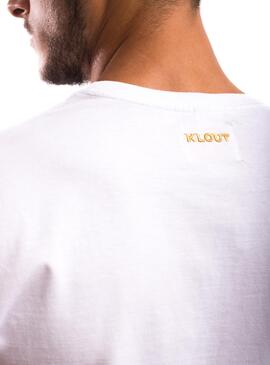 T-Shirt Klout Block Blanc pour Homme