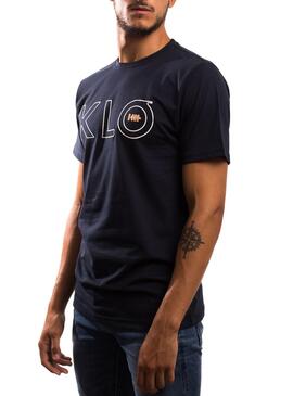 T-Shirt Klout Klo Bleu Marine pour Homme