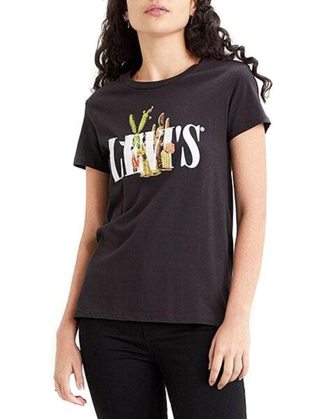 T-Shirt Levis 90S Serif Cactus Noir Homme