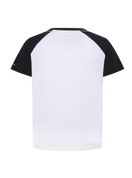 T-Shirt Pepe Jeans Karamo Blanc pour  Garçon