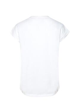 T-Shirt Pepe Jeans Nuria Blanc pour Fille