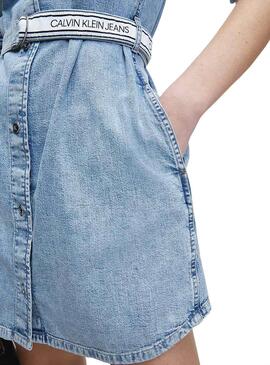Robe Calvin Klein Jeans Ceinture en denim pour Femme