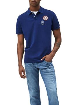 Polo Pepe Jeans Cedric Marin pour Homme