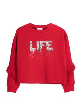 Sweat Mayoral Knitted Rome Rouge pour Fille