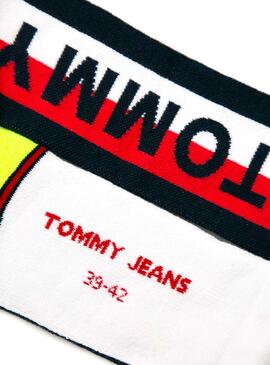 Chaussettes multicolores unisexes à logo Tommy Jeans