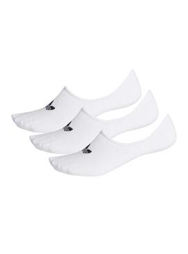 3 paires de chaussettes Adidas Pinkies Blanc Garçons