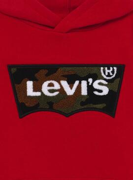 Sweat Levis Camouflage Batwing Rouge pour Garçon