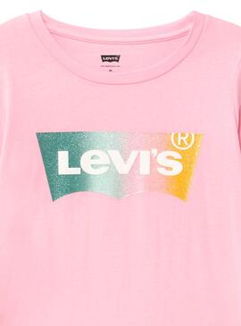 T-Shirt Levis Shadow Rosa pour Fille