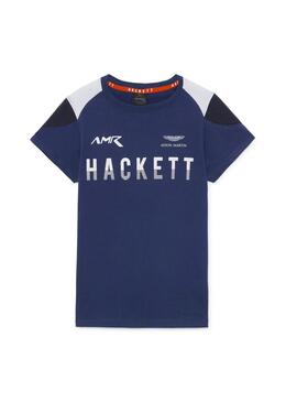 T-Shirt Hackett AMR Bleu pour Homme