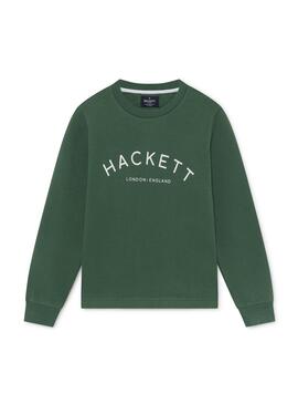 Sweat Hackett Logo Vert pour Garçon